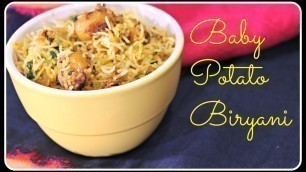 'Baby Potato Biryani - Quick Style Biryani Recipe'