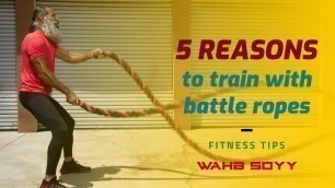 '5 reasons why you must train with BATTLE ROPES for strength and conditioning for older men!'