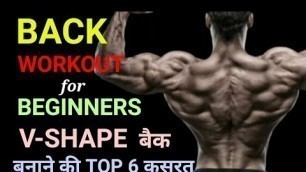 'V-SHAPE बैक कैसे बनाएं | Back workout for Beginners | बैक चौड़ी कैसे करें | How to get broad back'