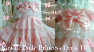 'Kawaii DIY - How to Sew Sweet Dolly Princess Dress(easy) - Lolita fashion'