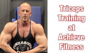 'Triceps Training at Achieve Fitness!'