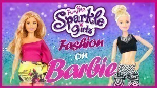 'Sparkle Girlz Fashion: Do they fit Barbie? Sparkle Girls Fashion Packs Try On |  Curvy Barbie | Doll'