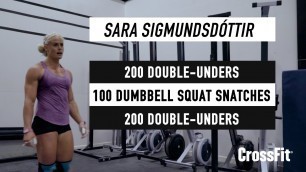 'Sara Sigmundsdottir: Workout for Tuesday 160607'