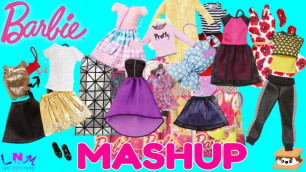 'Unboxing Barbie Clothes Complete Look Fashion Packs & 2 Packs Review Mashup!'