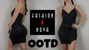 'Leather Dress OOTD/Review - Ft Fashionnova'