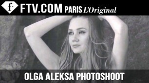 'Fashion Model Olga Aleksa at the Beach in Couture | FashionTV'