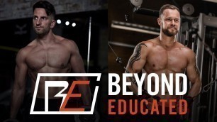 'Training video and Q&A with Beyond Educated | Fitness YouTuber Collaboration | Gym Motivation'