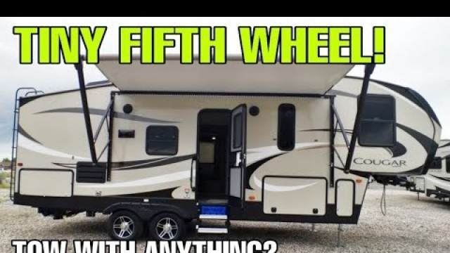 TINY FIFTH WHEEL RV tour. Towable by anything? let's find out!