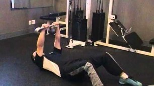 'Kettlebell Floor Press - Sherwood Park Personal Trainer Demo'