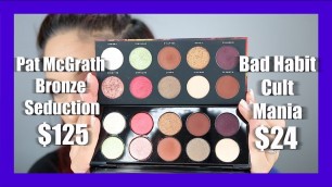 'Bad Habit Cult Mania Palette Review, Swatches & Comparison | Pat McGrath Mothership V Dupe'