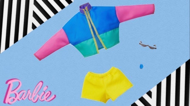 'Barbie Cartela de Roupa 2019 (Fashion Pack) - Look Esportivo Colorido - Review PT'