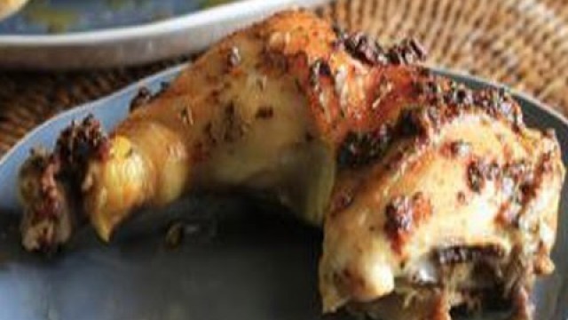 'Chicken Leg Quarters Garlic Roasted'