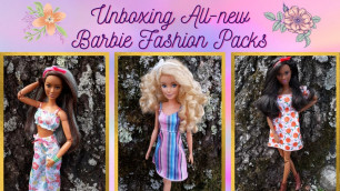 'Unboxing All New Roxy and Sweet Orchard Farm Barbie Fashion Packs'