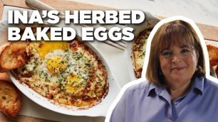 'Herb-Baked Eggs with Ina Garten | Food Network'