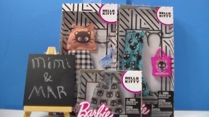 'Barbie Hello Kitty Chococat Fashion Packs Review'