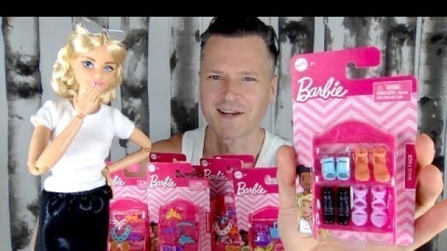 'MOST EXPENSIVE BARBIE DOLL TRIES DOLLAR TREE FASHION PACKS: MATTEL ACCESSORY UNBOXING REVIEW HAUL'