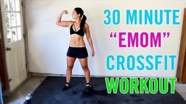 '30 Minute CrossFit \"EMOM\" Home Workout | Full Body CrossFit Workout'