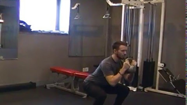 'Kettlebell Goblet Squat - Sherwood Park Personal Trainer Demo'