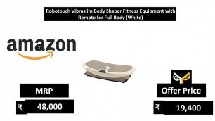 'Robotouch Vibraslim Body Shaper Fitness Equipment with Remote for Full Body (White)'