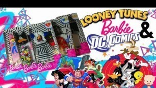 'barbie fashion packs looney tunes & dc comics doll review revision español'