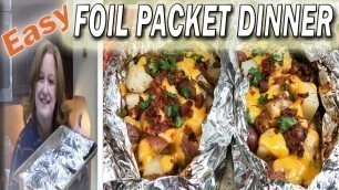 'EASY BACON RANCH CHICKEN FOIL PACKET DINNER RECIPE | COOK WITH ME FOIL PACKET RECIPE'