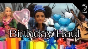 'Barbie Birthday Present Haul** Myscene car, re-ment, barbie fashion packs and more!'