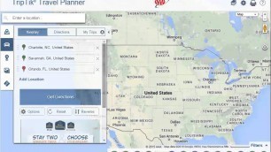 Using AAA TripTik Travel Planner -  Directions to Multiple Locations