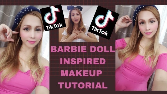 'BARBIE GIRL MAKEUP TUTORIAL/BARBIE DOLL TRANSFORMATION/TIKTOK BARBIE CHALLENGE'