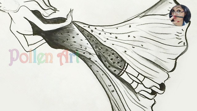 'Fashion Drawing Clothing Dress Sketch | easy drawings, How to Draw a Dress Easy Step by Step'