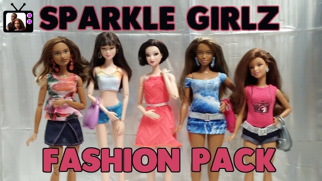 'FLY DOLLS: Sparkle Girlz Fashion Pack Review Barbie Doll FASHION SHOW'