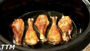 'How to Cook Chicken Legs in the Slow Cooker~Easy Cooking'