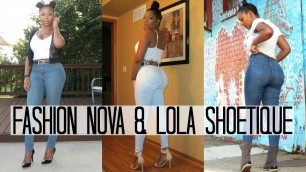 'Curvy Jeans Try-on from Fashion Nova & Lola Shoetique Unboxing'