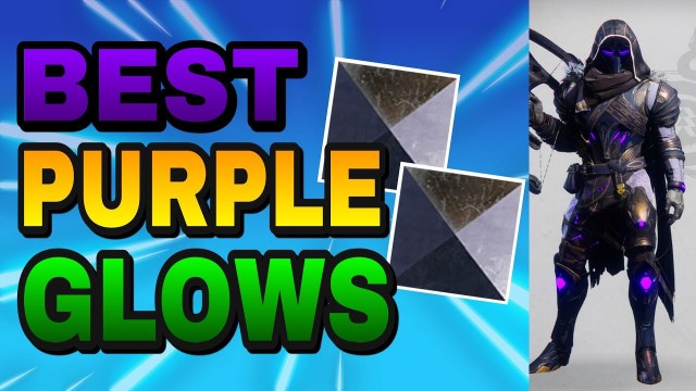 'THIS IS THE BEST SHADER IN DESTINY 2 FOR PURPLE GLOWS! - Destiny 2 Hunter Fashion'