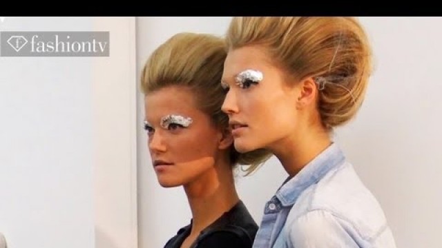 'Fendi Spring 2012 Backstage ft Karl Lagerfeld, Candice Swanepoel & Anja Rubik, Milan | FashionTV FTV'