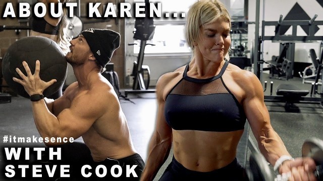 'BROOKE ENCE VLOGS | Crossfit Workout \"Karen\" and Bodybuilding With Steve Cook'