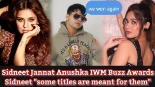 'Avneet Siddharth Jannat Anushka and others IWM Buzz Award Show - Fashion Icon - Diva - Trendsetter'