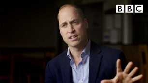 'Prince William breaks down a new way to tackle male depression - BBC'