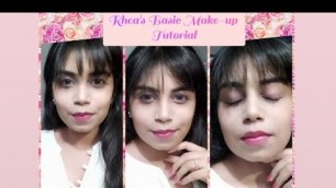 'Rhea\'s Basic Makeup Tutorial • Inspired by Malvika Sitlani  • Bhopal Vlogger'