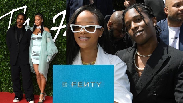 'ASAP Rocky Debuts FENTY Mens at British Vogue Fashion Awards With Rihanna'