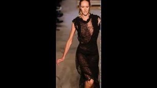 'Victoria\'s Secret model Candice Swanepoel falls down on Givenchy NYFW runway'