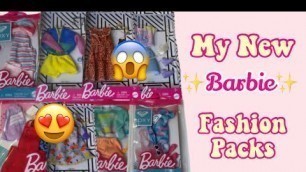 'My New Barbie Fashion Packs 