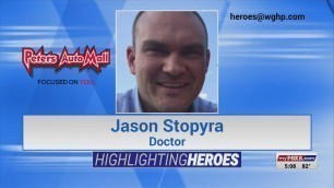 'FOX8 Highlighting Heroes: Dr. Jason Stopyra, Wake Forest Baptist Health'