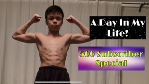 'A Day in My Life- Teen Fitness Youtuber 500 Sub Special'