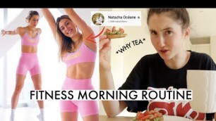 'I FOLLOWED NATACHA OCEANE\'S MORNING ROUTINE | REALISTIC FITNESS YOUTUBER?'