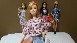 'Barbie Hello Kitty Fashion Packs 2018 Haul Review 