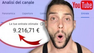 'FITNESS YOUTUBER - Quanto GUADAGNANO Con YOUTUBE (Ti Mostro Tutto)'