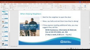 'Neighbors Helping Neighbors During COVID 19: Beach Cities Health District'