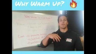 'Benefits of warming up and cooling down'