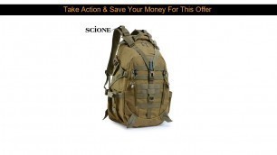 Review 40L Camping Backpack Military Bag Men Travel Bags Tactical Army Molle Climbing Rucksack Hiki