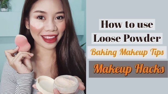 'How to use Loose Powder #MakeupHacks & Baking Tips'